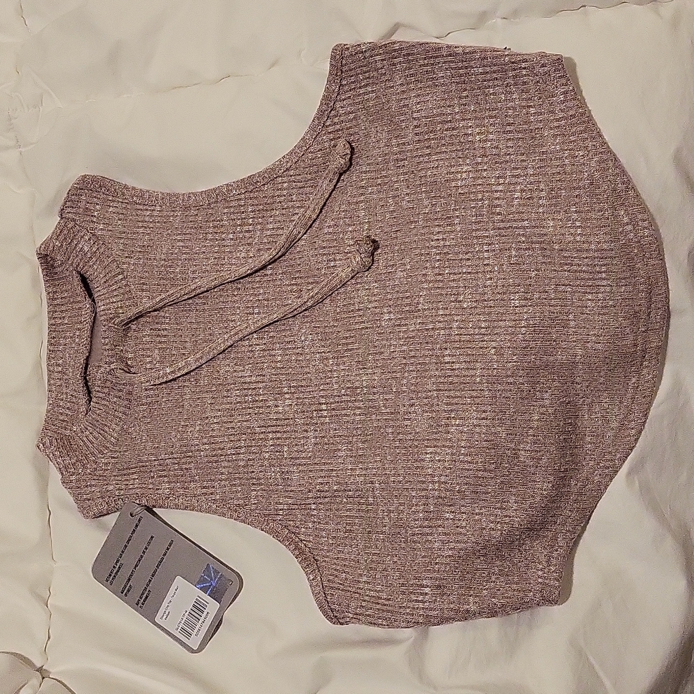 Gymshark Crop Top -Taupe Marl